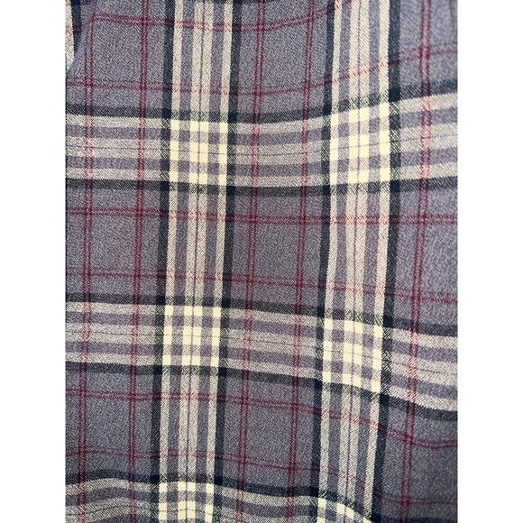 Woolrich men's grey and tan plaid long sleeve button front shirt size XL - Picture 3 of 5